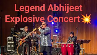 Abhijeet Bhattacharya ♥️ 90s Bollywood Evergreen Songs💥 Explosive Concert 2024 [upl. by Natalie]