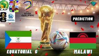 Equatorial Guinea vs Malawi CAF 2026 FIFA World Cup Qualifier Prediction [upl. by Enala]