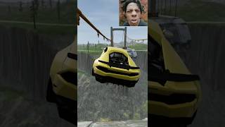 Epic Bridge Jumps with YouTubers Cars in BeamNGdrive [upl. by Giguere]