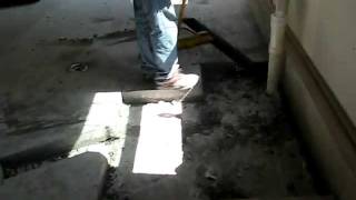 Finished Basement  Toilet Cut Concrete [upl. by Trepur]