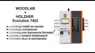 Postprocesor HOLZHER Evolution 7402  WOODLAB CADCAM [upl. by Atalaya]