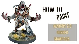 How to paint Warhammer Warcry 20 Gorger Mawpack [upl. by Nodnal529]