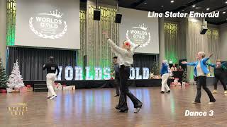 WORLDS GOLD 2024  Line Stater Emerald Dance 3 윤정혜 dance gold linedance [upl. by Benedetto]