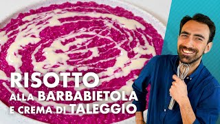 Ricetta delicata Risotto barbabietola e crema Taleggio [upl. by Clotilda]