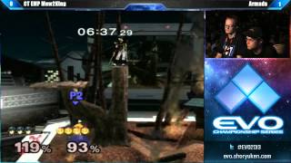 EVO 2013 SSBM Top 8  Mew2King SheikMarth vs Armada Peach [upl. by Lerrud380]