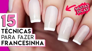 Técnicas para a FRANCESINHA perfeita nas UNHAS  Dicas e Truques [upl. by Llechtim802]