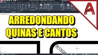 Como arredondar cantos no AutoCAD COMANDO FILLET [upl. by Alehs]