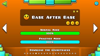 Geometry Dash  Base After Base All Coins [upl. by Sadler]