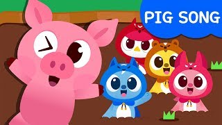 Miniforce Pig Family  Pig Song  Animal Song  Minifoce Kids Song [upl. by Elyl]