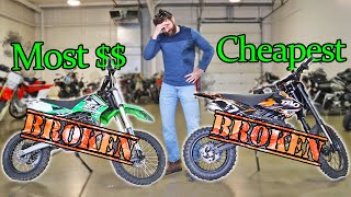 Can we FIX the CHEAPEST and MOST EXPENSIVE Dirt Bikes on Amazon [upl. by Mcgrody]