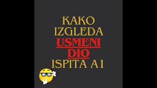 USMENI ISPIT A1  kako izgleda  PRIMJER [upl. by Kaine]