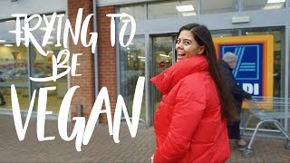 FUSSY EATER TRIES VEGAN JANUARY  VEGAN DIARY 1 [upl. by Eadrahc]