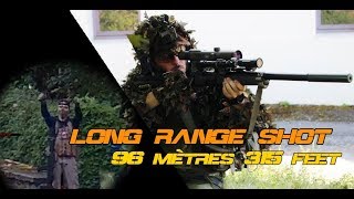 315 FEET 96 METRES AIRSOFT SHOT TOWNwild trigger AirsoftFrance Red Waters [upl. by Aretse]