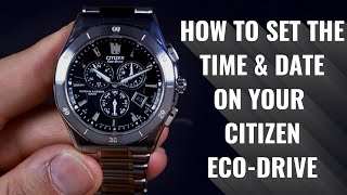 How to Set Your Citizen EcoDrive [upl. by Alahc416]