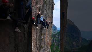 Via Ferrata in  Yandang Mountain Zhejiang Province amazingchina travel china chinatravel [upl. by Jacques]