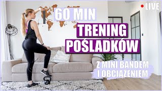 60 MINUTOWY TRENING POŚLADKÓW Z MINI BANDEM I OBCIĄŻENIEM🔥 [upl. by Bandur]