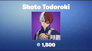 Shoto Todoroki  Fortnite OutfitSkin [upl. by Eiboj]