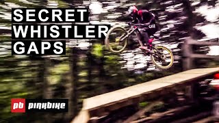 Hitting Secret Gaps in Whistler Bike Park with Local Pros [upl. by Chasse]