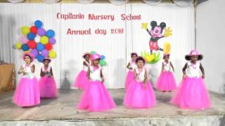 Chinna Chinna Aasai song dance Capitanio Nursery School Annual Day 2016 [upl. by Adria]