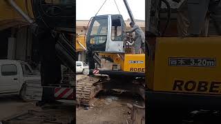 Excavator cabin fitting prosses  excavator cabin unloading viralshort excavator [upl. by Weeks683]