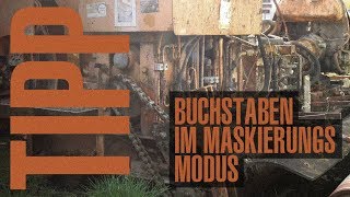 Buchstaben im Maskierungsmodus  Photoshop Tutorial [upl. by Simmonds]