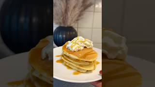 Caramel pancakes 🥞 pancakes baking easyrecipe recipe recept bakning [upl. by Isteb]