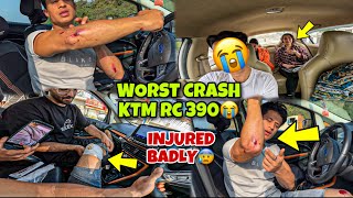 My Worst CRASH😭​⁠ Ktm Rc 390 Abs Fail😱  Training back workout [upl. by Dibru754]