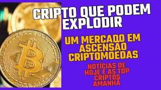 cripto que podem explodir um mercado em ascensão criptomoedas notícias de hoje e as top criptos aman [upl. by Schindler]