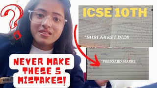 5 Mistakes you should never make in 10th boards🫡😱 [upl. by Hayilaa]