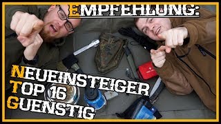 AnfängerNeueinsteiger und günstige Ausrüstung  Top 16  Outdoor Bushcraft Deutschland [upl. by Symons873]