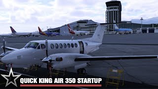 Quick start the XPlane 12 King Air 350 [upl. by Aihcats905]