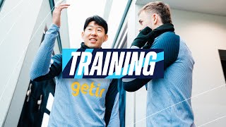 TOTTENHAM HOTSPUR CONTINUE THE HARD WORK AT HOTSPUR WAY  TRAINING [upl. by Thielen]