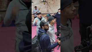 WILD CONFRONTATION BETWEEN TEOFIMO SR amp KAMBOSOS SR FATHERS DURING NYC MEDIA WORKOUT [upl. by Las239]