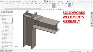 SolidWorks Weldments Tutorial H Beam Structure [upl. by Yenattirb]