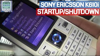 Sony Ericsson K610i Mobile Phone Ringtones 3 Startup  Shutdown including Ringtones [upl. by Daukas]