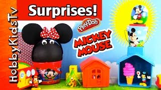 Mickey Mouse Surprise Eggs HobbyKidsTV [upl. by Ashli869]