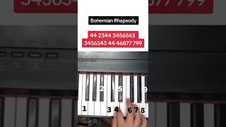 Bohemian Rhapsody piano tutorial [upl. by Ardnuaed]