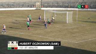 21 kolejka GKS Tychy  Jarota Jarocin 20 Oczkowski 10 [upl. by Darla]