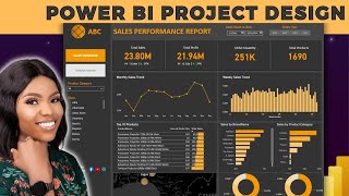 Power BI Project End to End for Beginners  Sales Dashboard in Power BI l Power BI Dashboard [upl. by Ekralc]