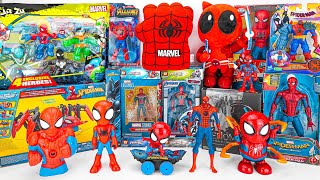 SpiderMan Toy Collection Unboxing ASMR  Spidey and His Amazing Friends  RC Spiderman Skateboard [upl. by Kirven]