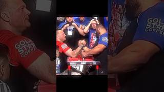 Devon gave his all in the 1st round 🥶🔥 armwrestling devonlarrattvslevansaginashvili edit [upl. by Morentz]