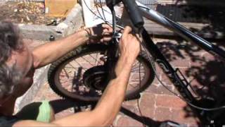 Electric bike conversion kit assembly instructions  Part 2mpg [upl. by Ateekahs]