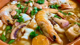 Feijoada de Pota com gambas 🦐 Receita portuguesa [upl. by Ocsinarf]