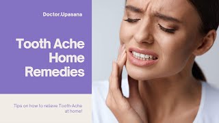 Tooth Pain Home Remedy  How to treat dental pain at home with easy and simple tricks [upl. by Lielos]