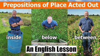 Prepositions of Place and Other Ways to Describe Location and Motion  An English Lesson [upl. by Eardnaed]