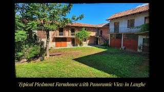 Typical Piedmont Farmhouse With Panoramic View in Langhe [upl. by Gerik807]