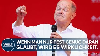 OLAF SCHOLZ quotWir führen die nächste Regierung anquot – Was die Umfragen in Brandenburg wirklich sagen [upl. by Jobey]