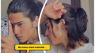 My simple amp genuine hair care routine 👱Asif vlogs [upl. by Eikcaj]