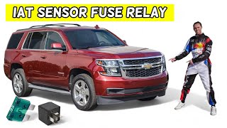 CHEVROLET TAHOE SUBURBAN IAT SENSOR INTAKE AIR TEMPERATURE SENSOR FUSE RELAY LOCATION REPLACEMENT [upl. by Tarrance27]