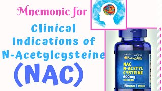 Nacetyl cysteine uses Mnemonic [upl. by Tessil389]